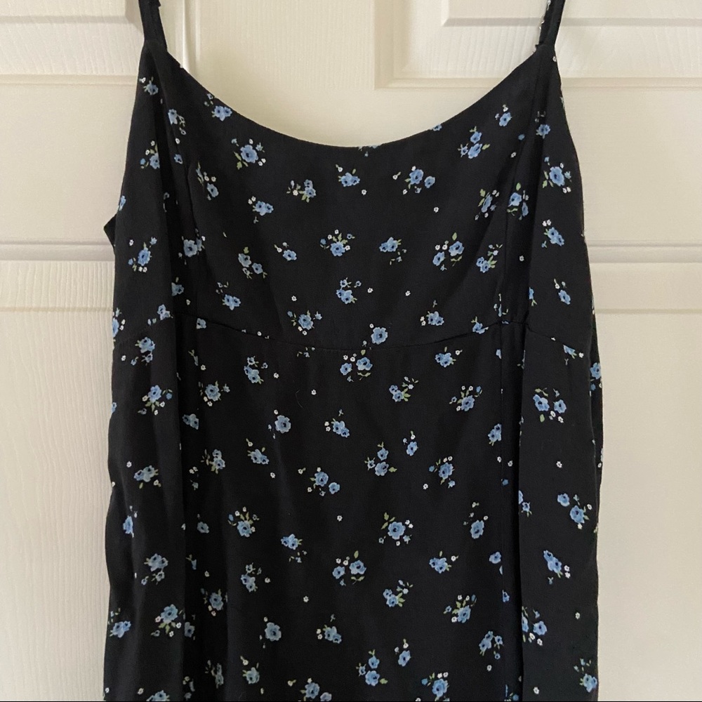 Blue floral dress